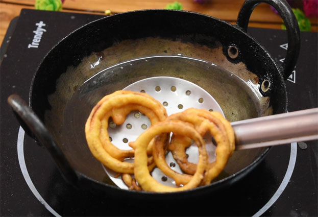 Now its ready, remove it from oil
