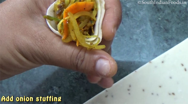 crispy onion samosa step 19