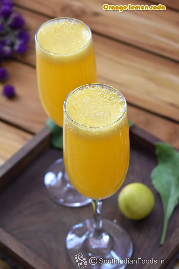 Homemade orange soda