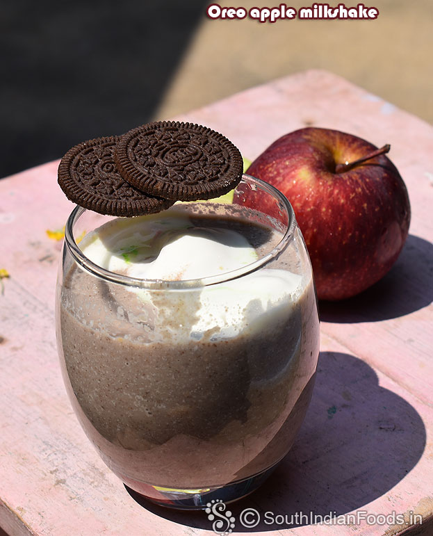 Oreo apple milkshake