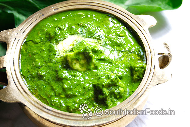 Palak paneer gravy