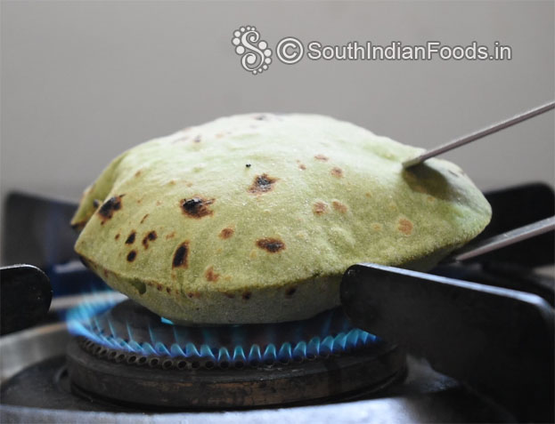 Palak Phulka step 15