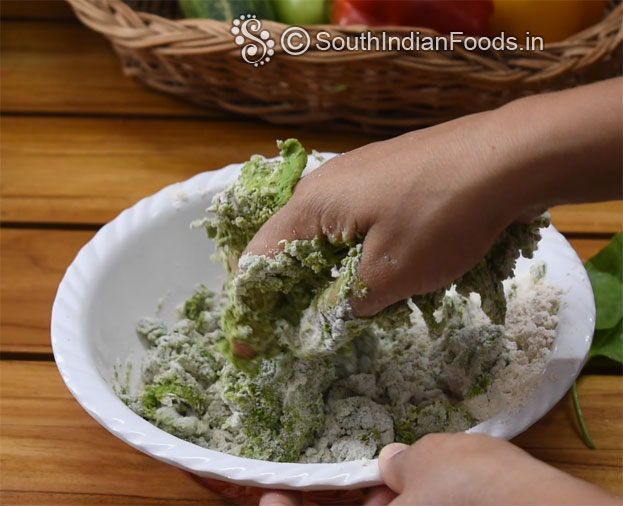 Palak Phulka step 5