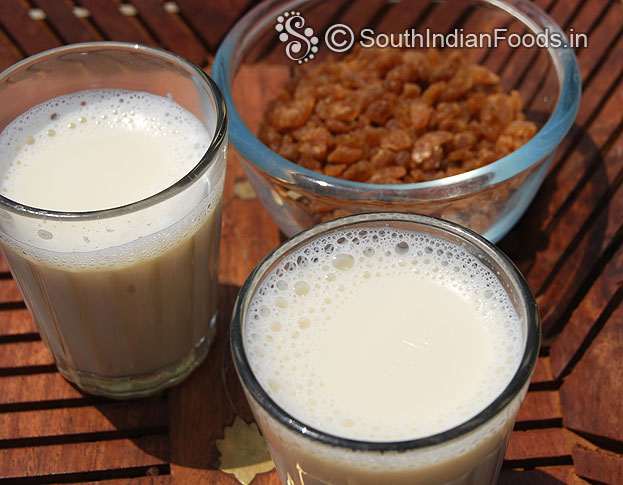 Boil milk add turmeric powder