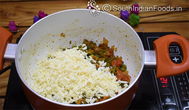 Paneer bhurji & chapathi step 5