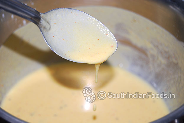 Add water make light batter