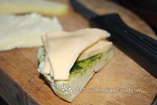 Place cheese slice