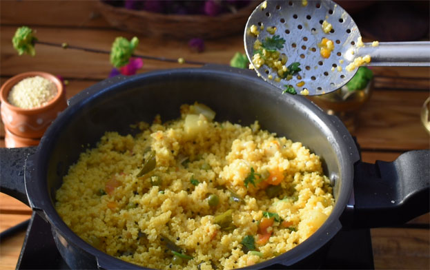 Pani varagu upma step 16