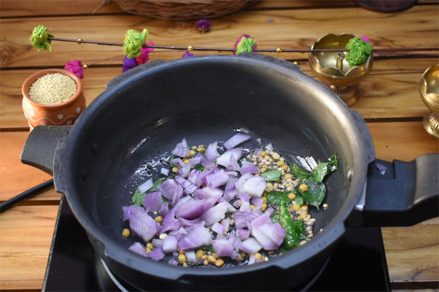 Pani varagu upma step 5