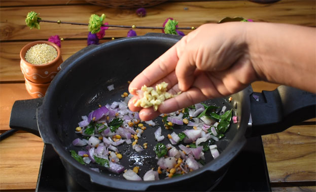 Pani varagu upma step 6