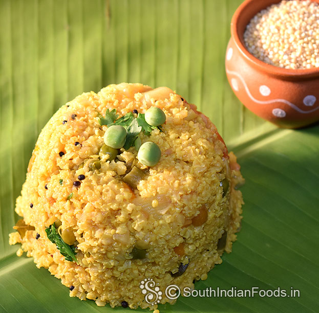 Proso millet upma