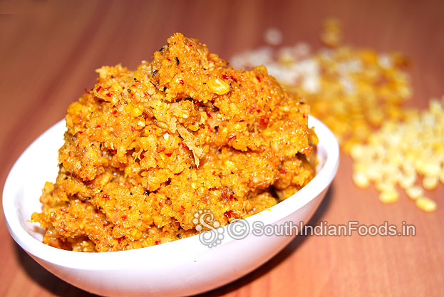 Paruppu thogayal-Ready to serve. Serve with rice