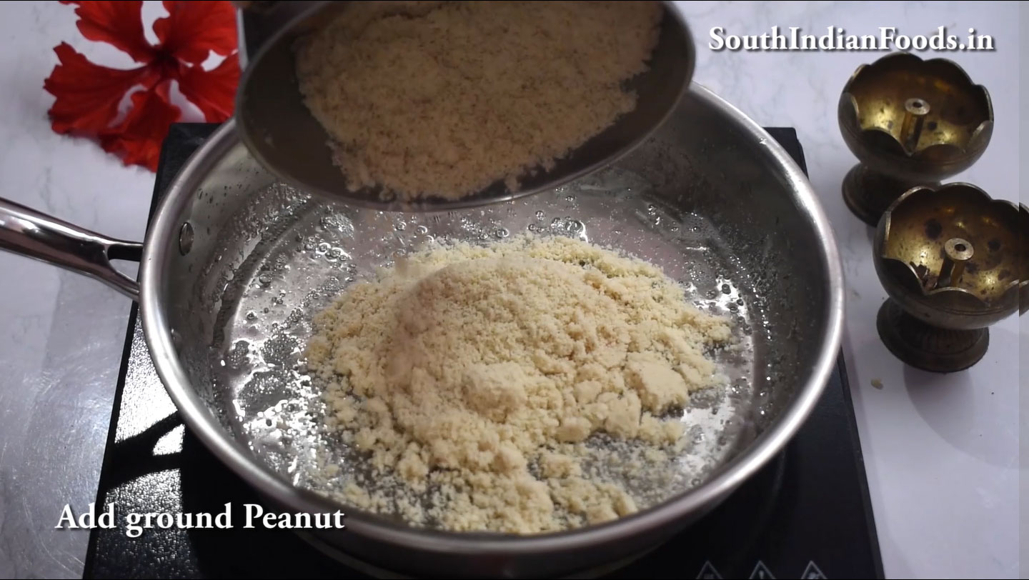 Peanut burfi 