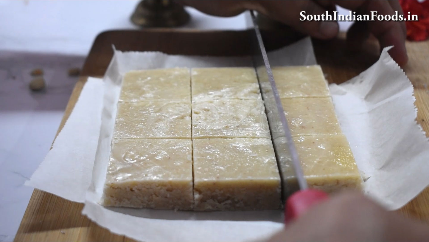 Peanut burfi 