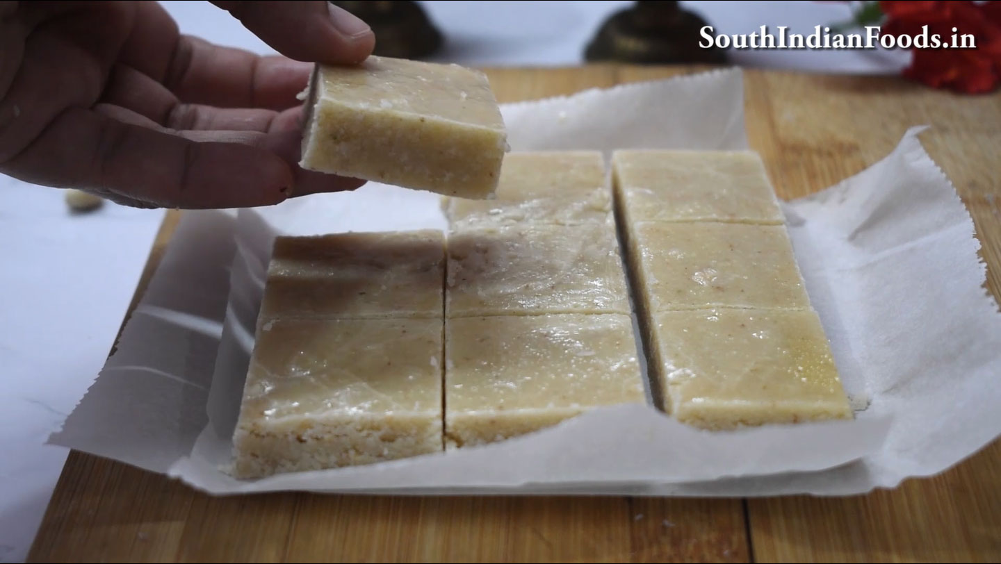 Peanut burfi 