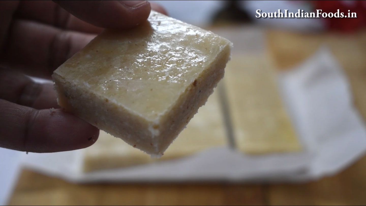 Peanut burfi 