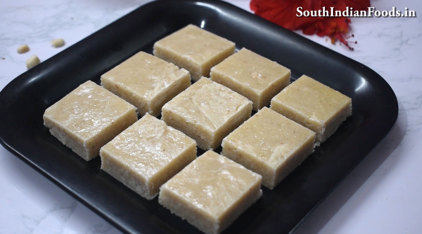 Peanut burfi 