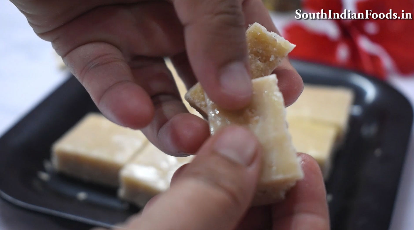 Peanut burfi 