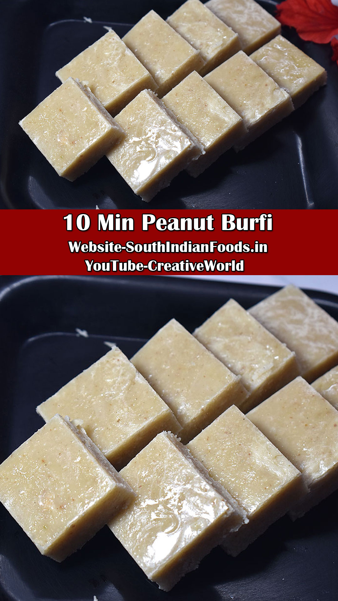 Peanut burfi 