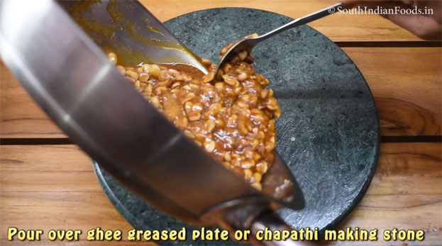 Peanut chikki step 16