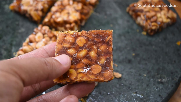 Peanut chikki step 22