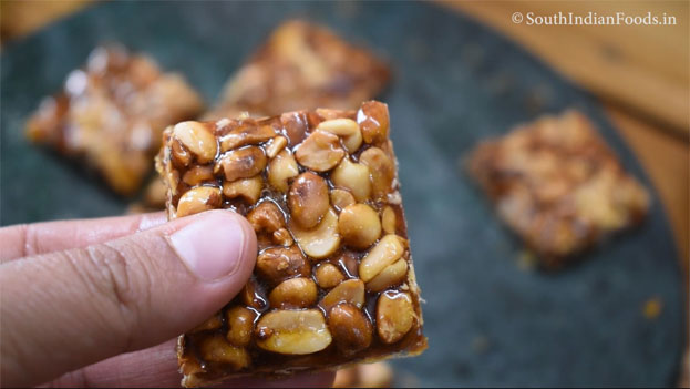 Peanut chikki step 23
