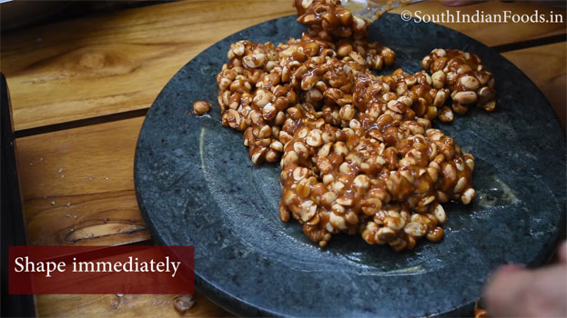 Peanut chikki with jaggery step18