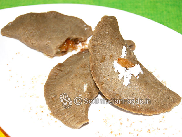 Pearl millet [Bajra] sweet stuffed dumplings