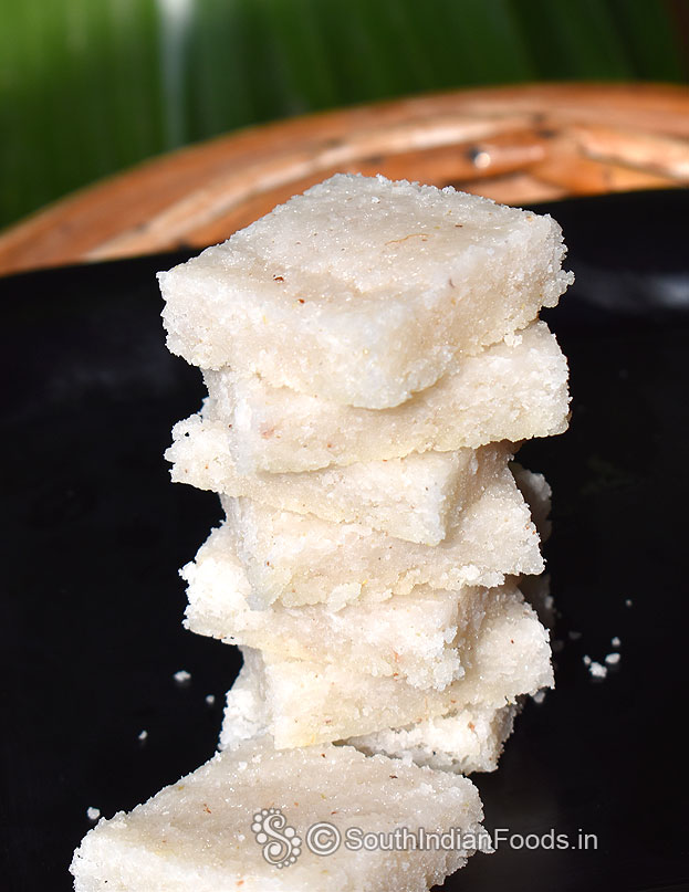 Fresh thengai burfi