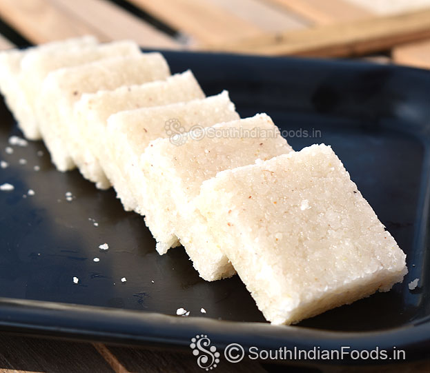 Instant coconut burfi