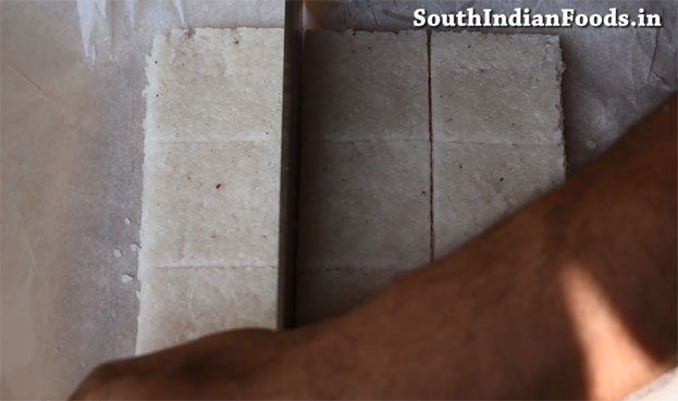 Perfect coconut burfi step 24