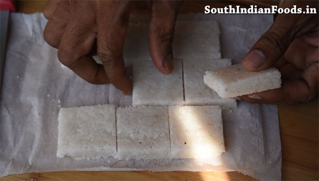 Perfect coconut burfi step 25