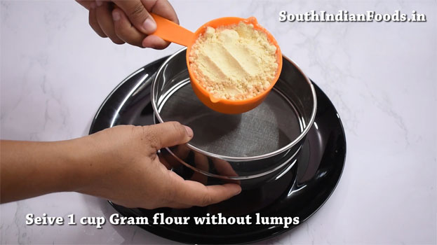 Crispy mysore pak recipe step 1