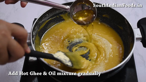 Crispy mysore pak recipe step  14