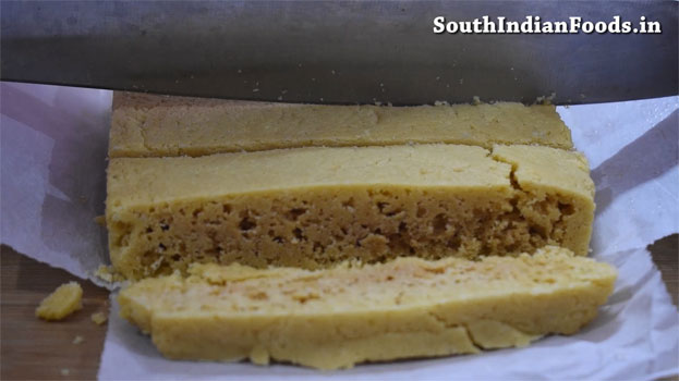Crispy mysore pak recipe step 24