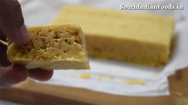 Crispy mysore pak recipe step 25