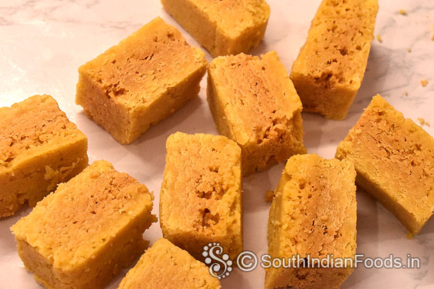 Tradtional tamilnadu style diwali mysorepak
