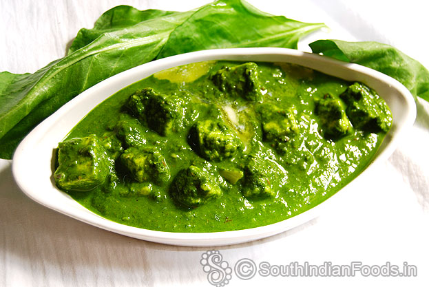 Perfect palak paneer
