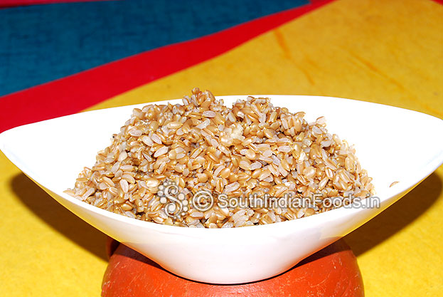 Perfectly cooked moongil rice