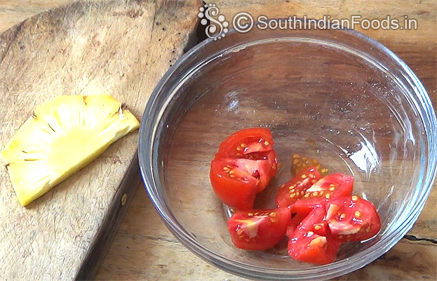 Chop tomato