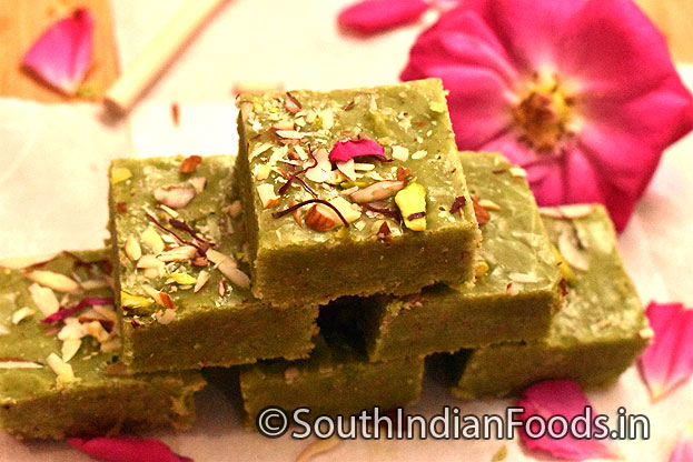 aromatic pista burfi