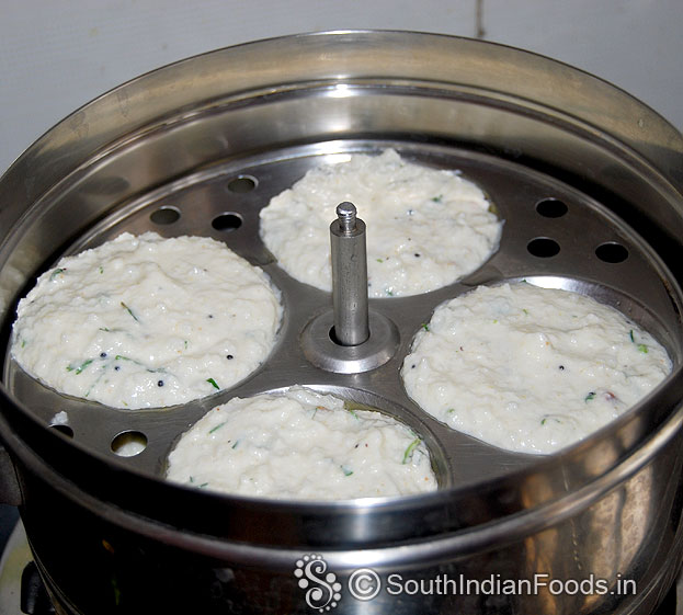 Cover lid and steam it for 10 min