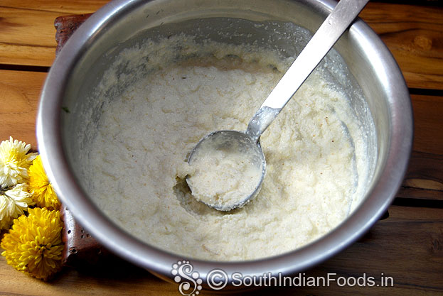 After 1 hour, batter is thick