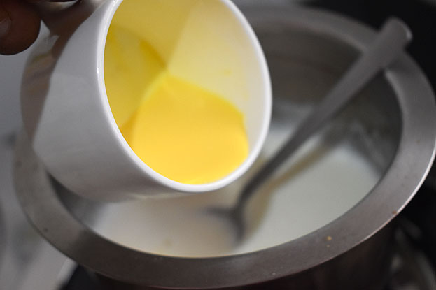 Boil milk