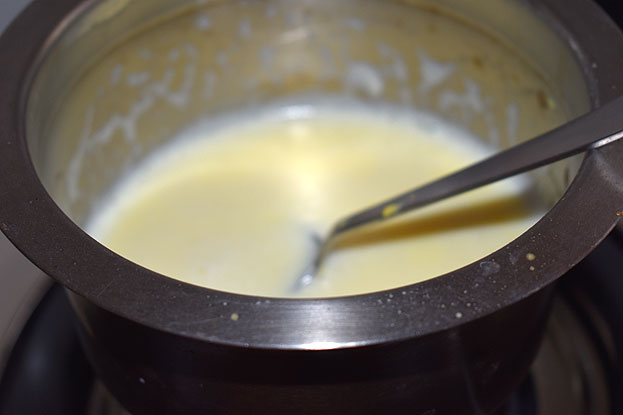 Mix well without lumps