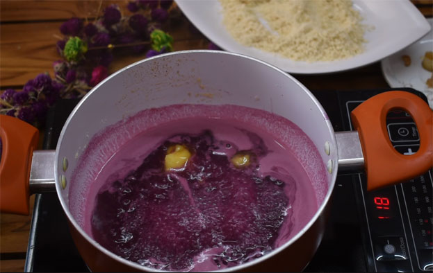 Pomegranate rose rava kesari step 11