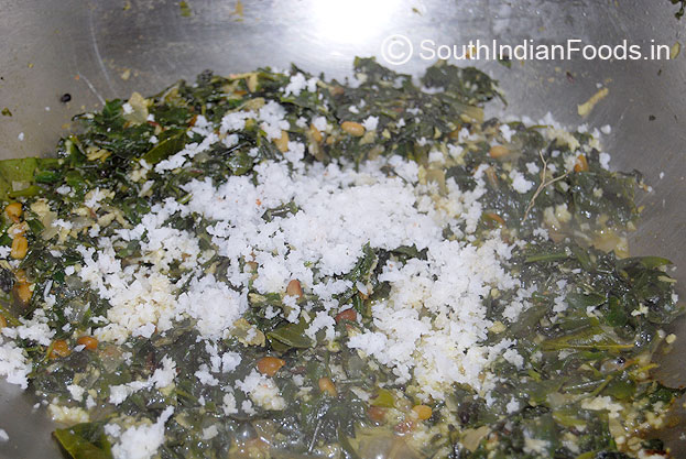 Final Stage - Add grated coconut