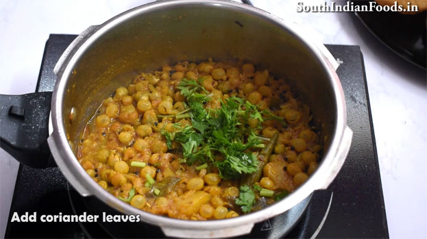 Poori and Green peas poori masala step  12