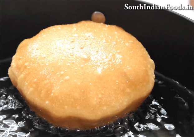 Poori and Green peas poori masala step  25