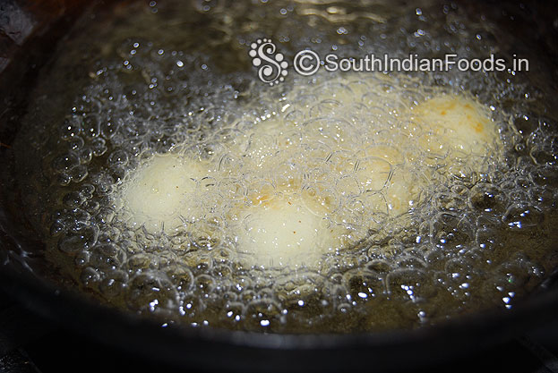 Deep fry on medium hot oil till golden brown